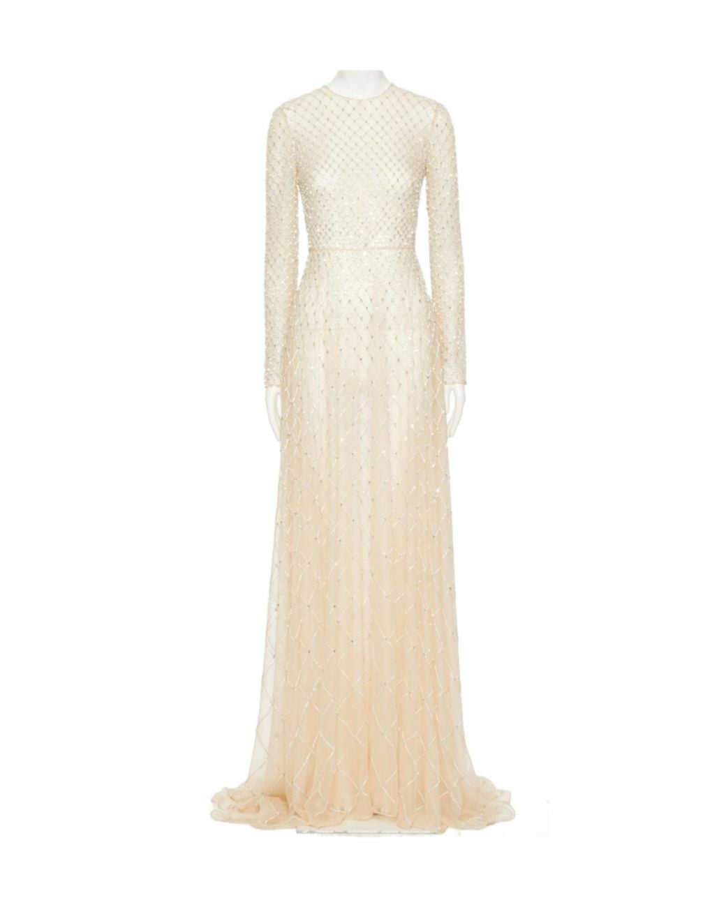 Valentino White Long-Sleeved Dress