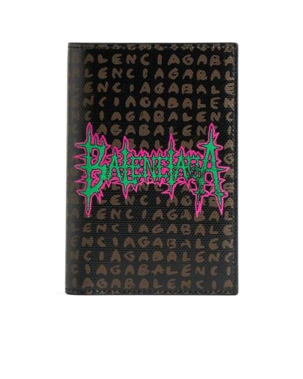 Balenciaga Black Select Passport Holder for men