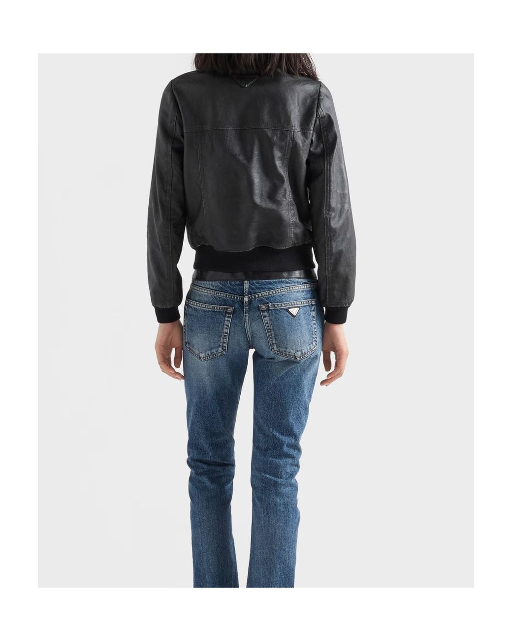 Prada Black Nappa Leather Jacket