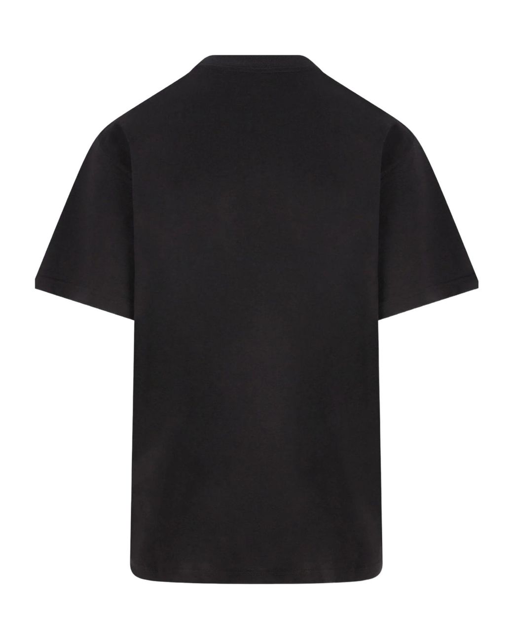Gucci Black Cotton Jersey And Silk T-Shirt With Print