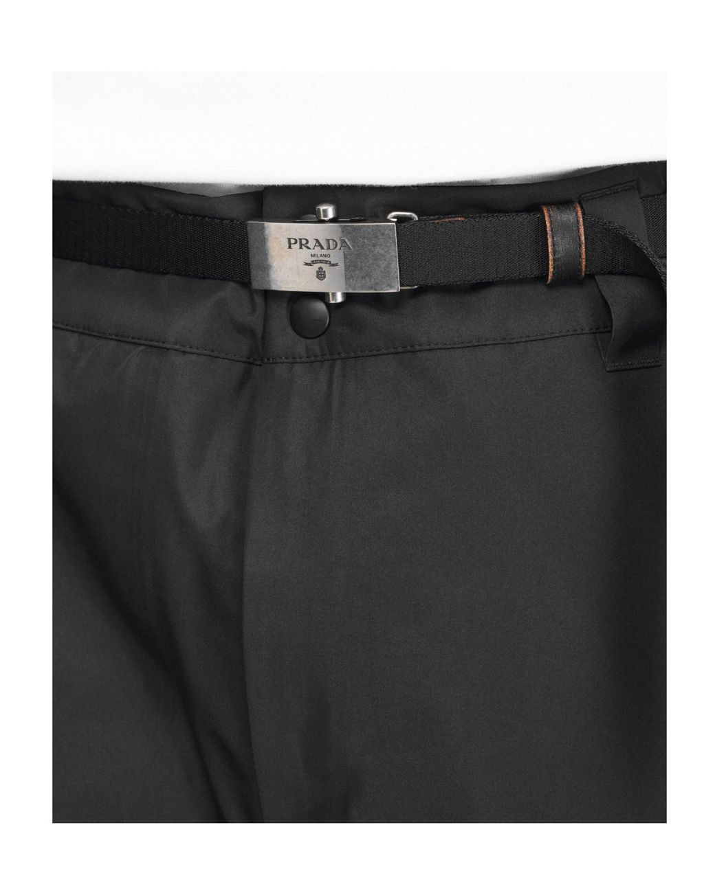 Prada Black Straight Outdoor Trousers for men