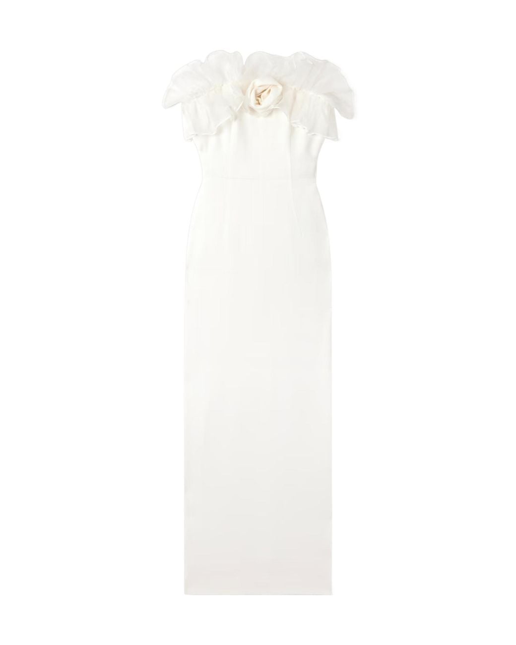 Alessandra Rich White Off-Shoulder Dress