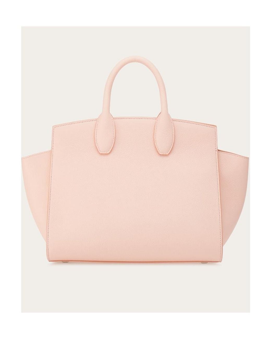 Ferragamo Pink Studio Soft Logo Shoulder Bag