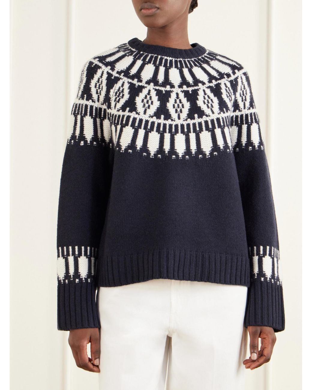 arch4 Black Jackson Fair Isle Cashmere Sweater