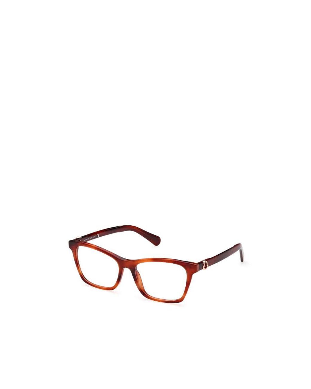 Moncler White Eyewear Rectangular Frame Glasses