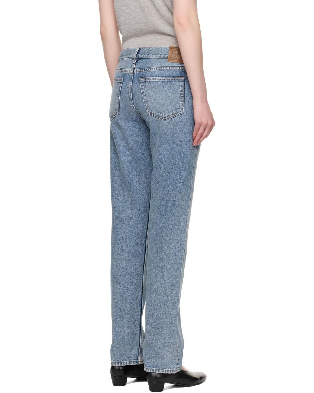 Totême Blue Totême Low Straight Jeans