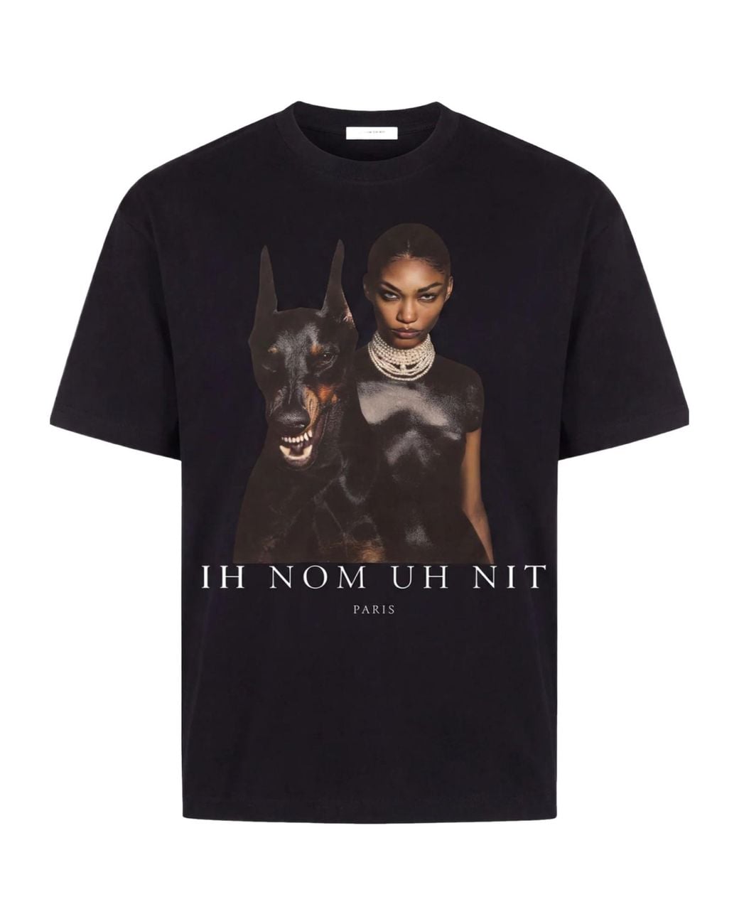 Ih Nom Uh Nit Black Family Graphic-Print T-Shirt for men