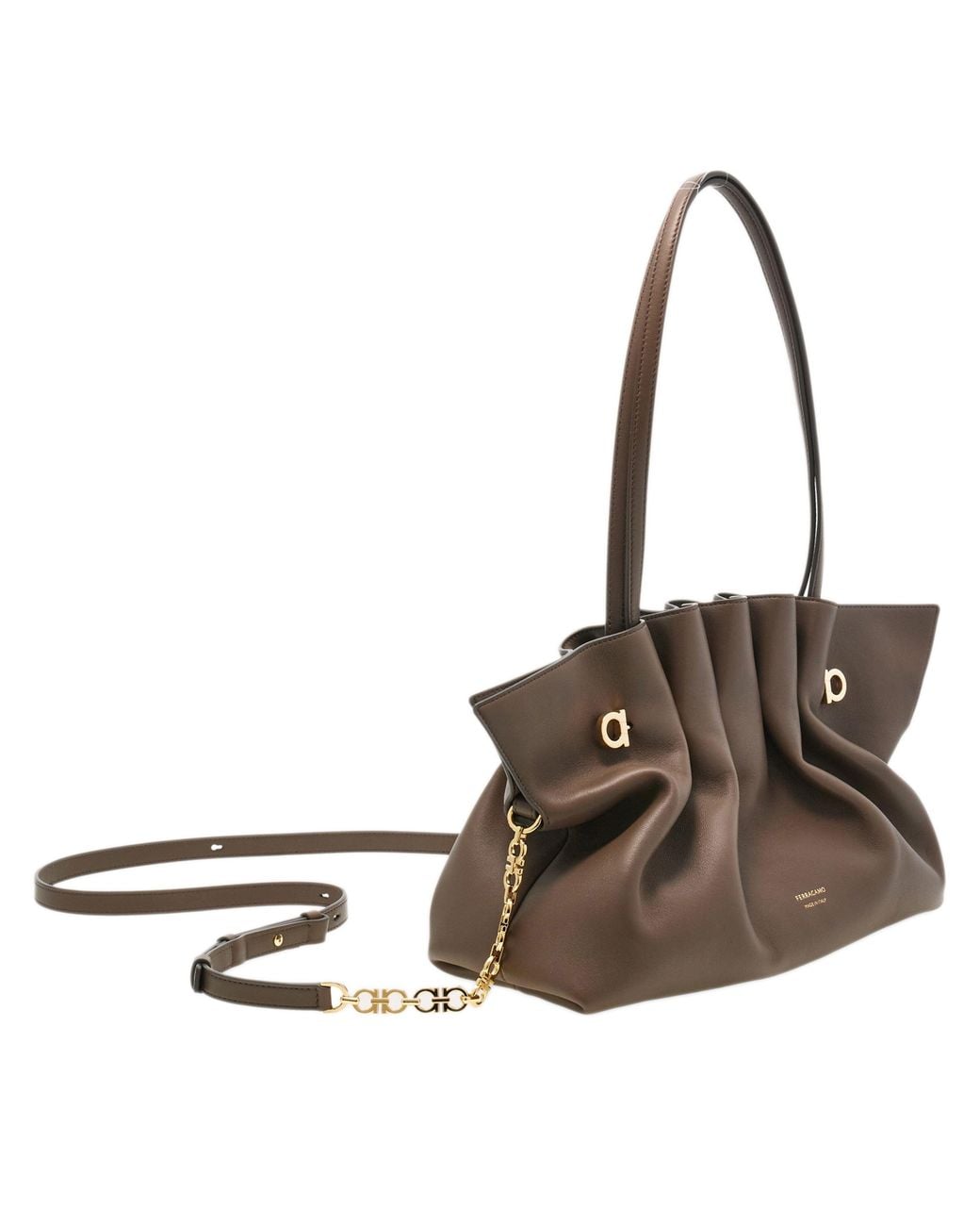 Ferragamo Brown Soft Hand Bag