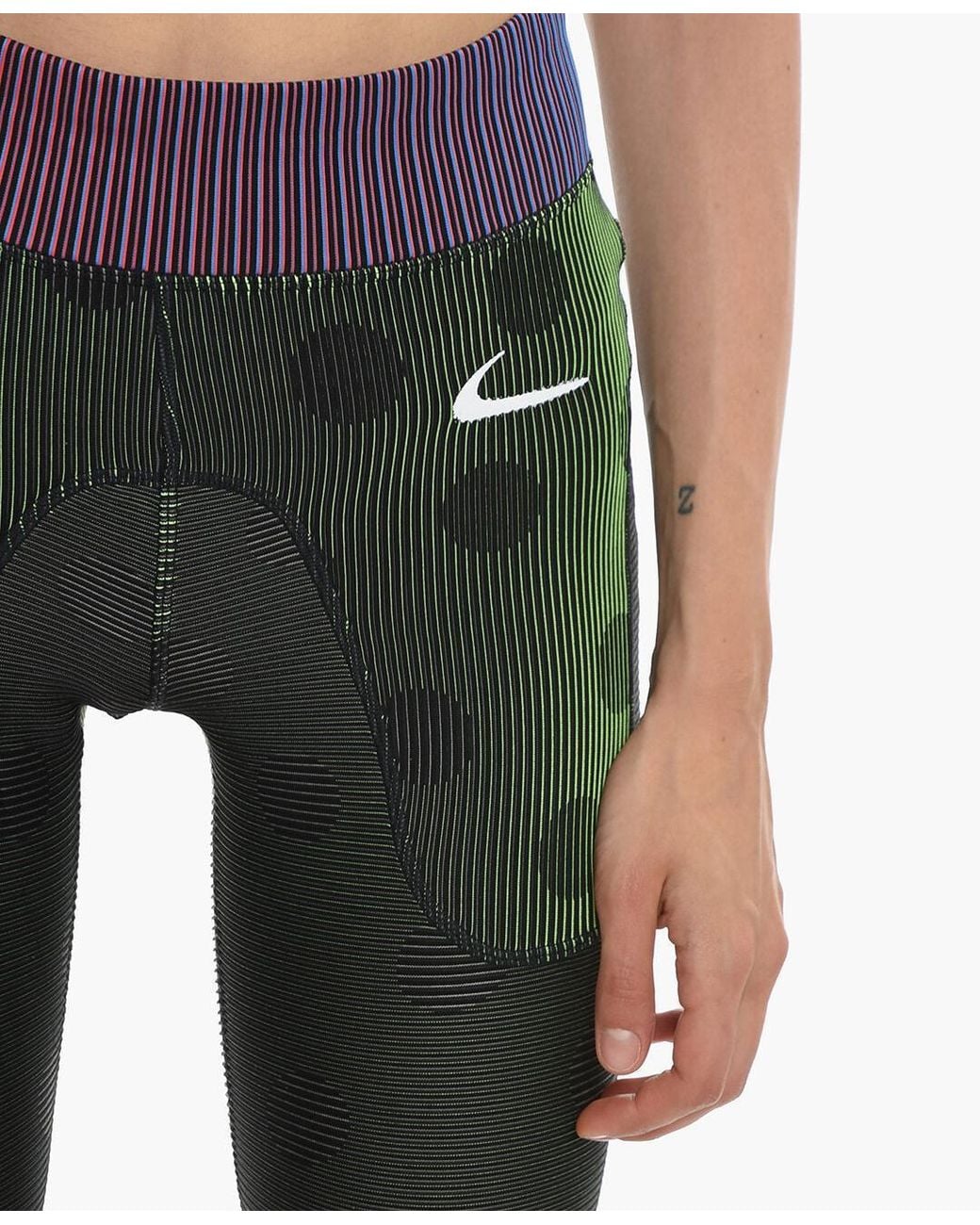 Off-White c/o Virgil Abloh Black X Nike Striped Biker Shorts