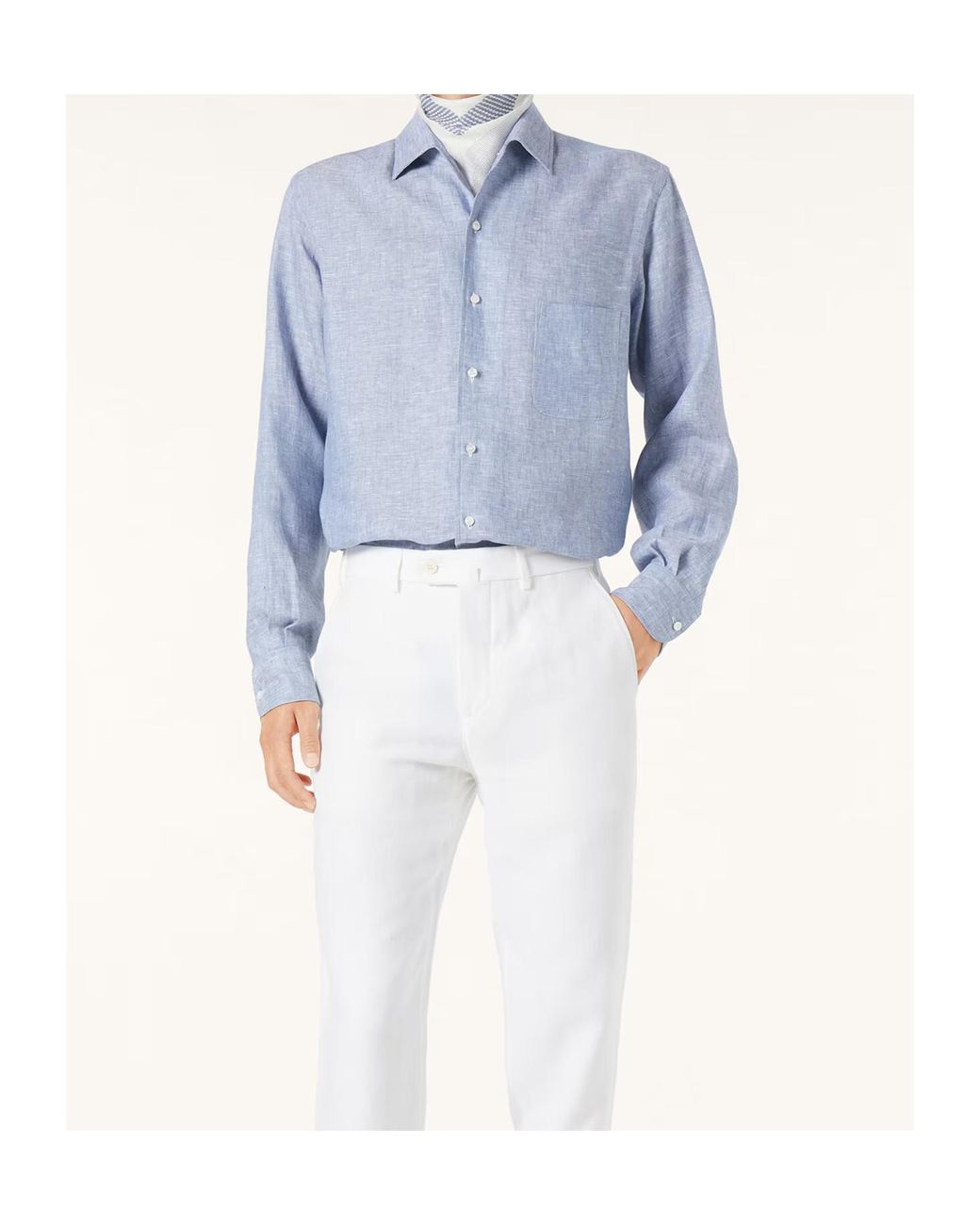 Loro Piana Blue André Shirt for men