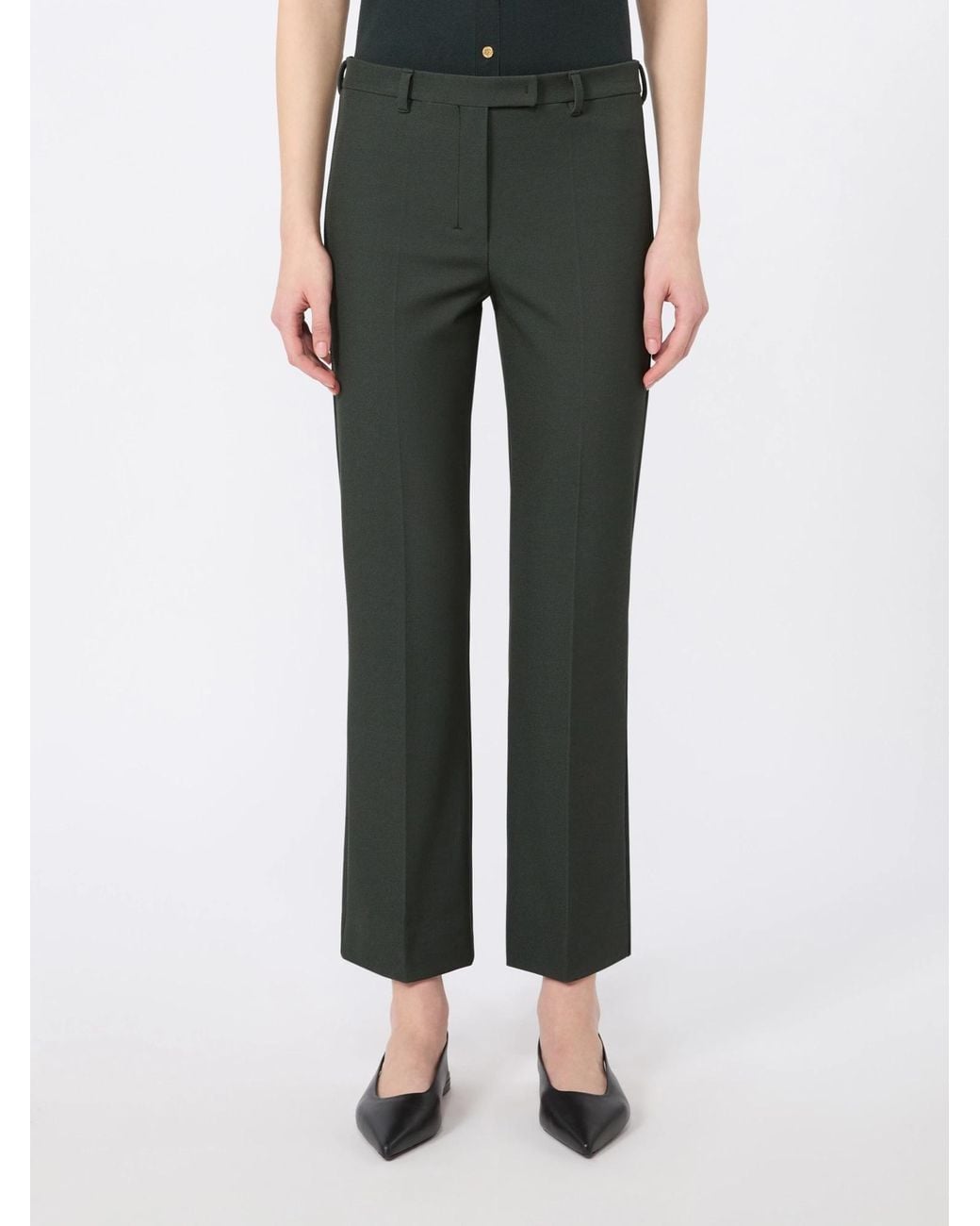 Max Mara Gray 'S Umanita Straight-Leg Tailored Pants