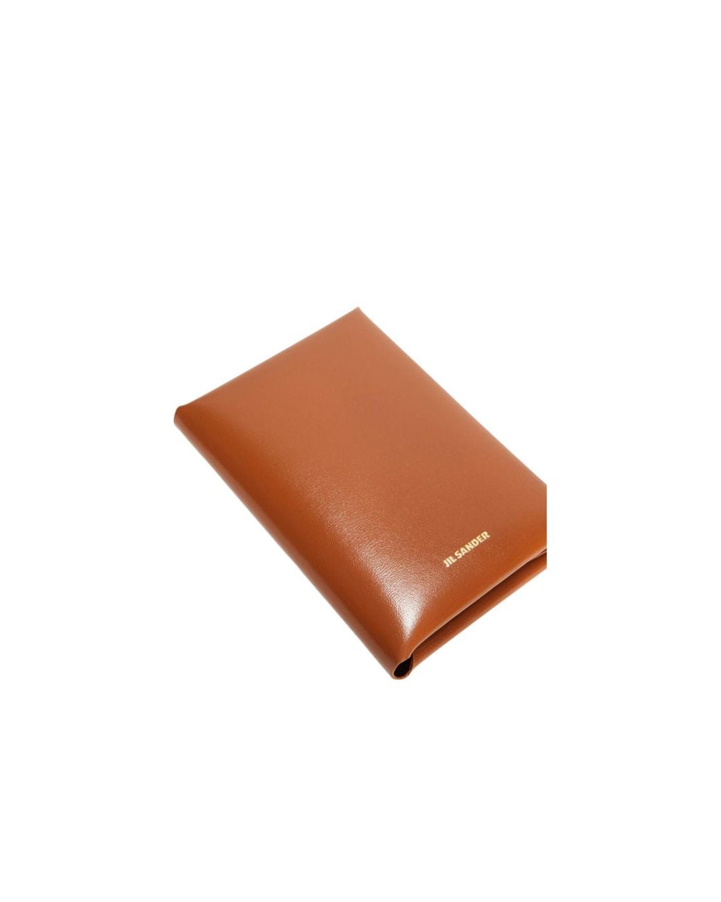Jil Sander Brown Folded Passport Holder