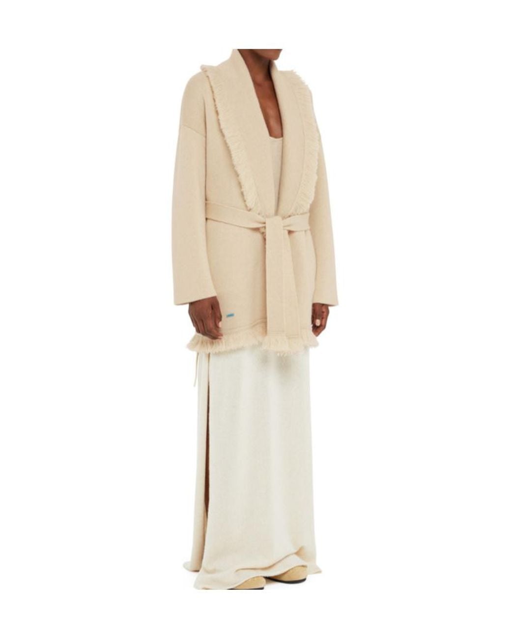 Alanui Natural Finest Single-Breasted Coat