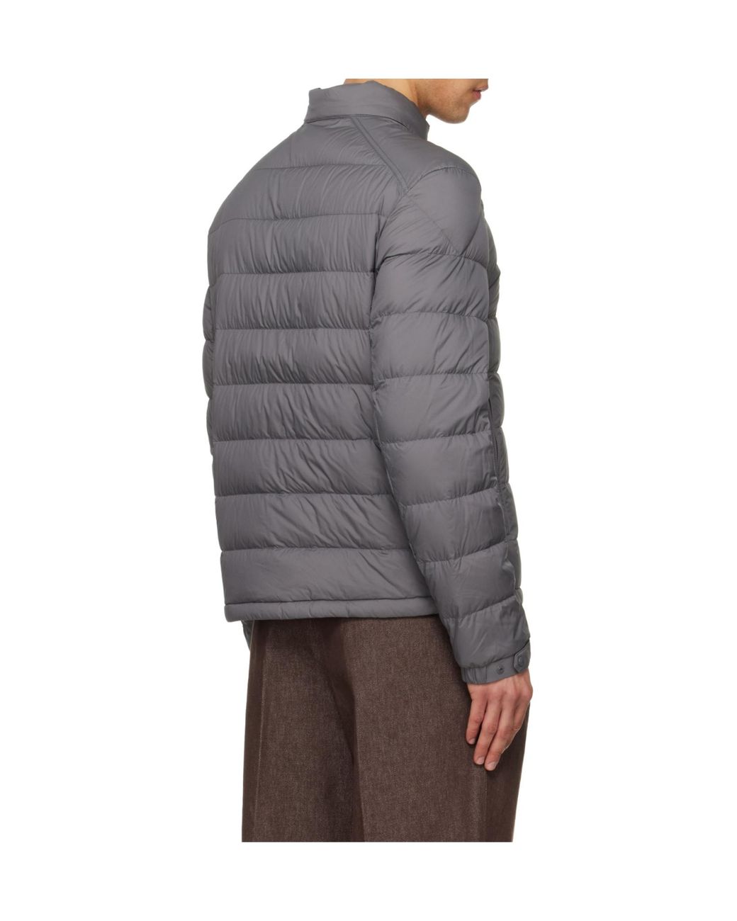 Moncler Gray Selves Short Padded Jacket for men
