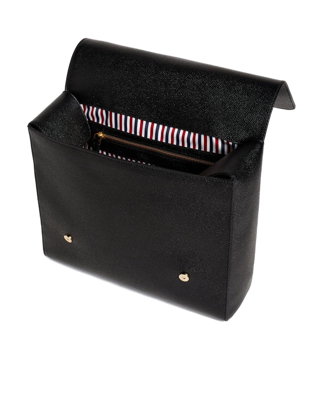 Thom Browne Black Rwb Structured Backpack for men