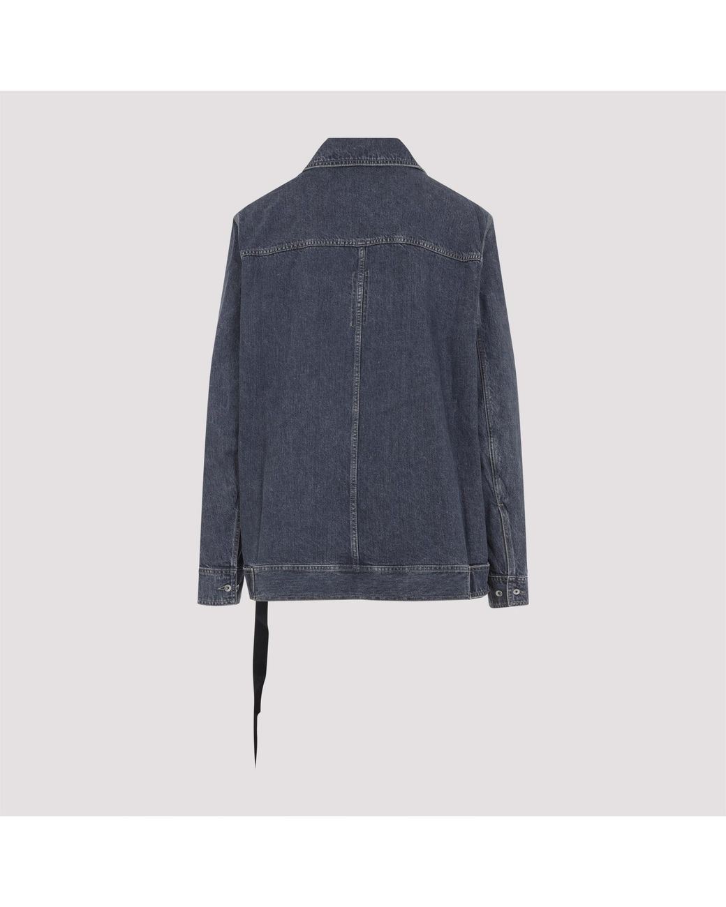 Rick Owens Blue Button-Fastening Denim Jacket for men