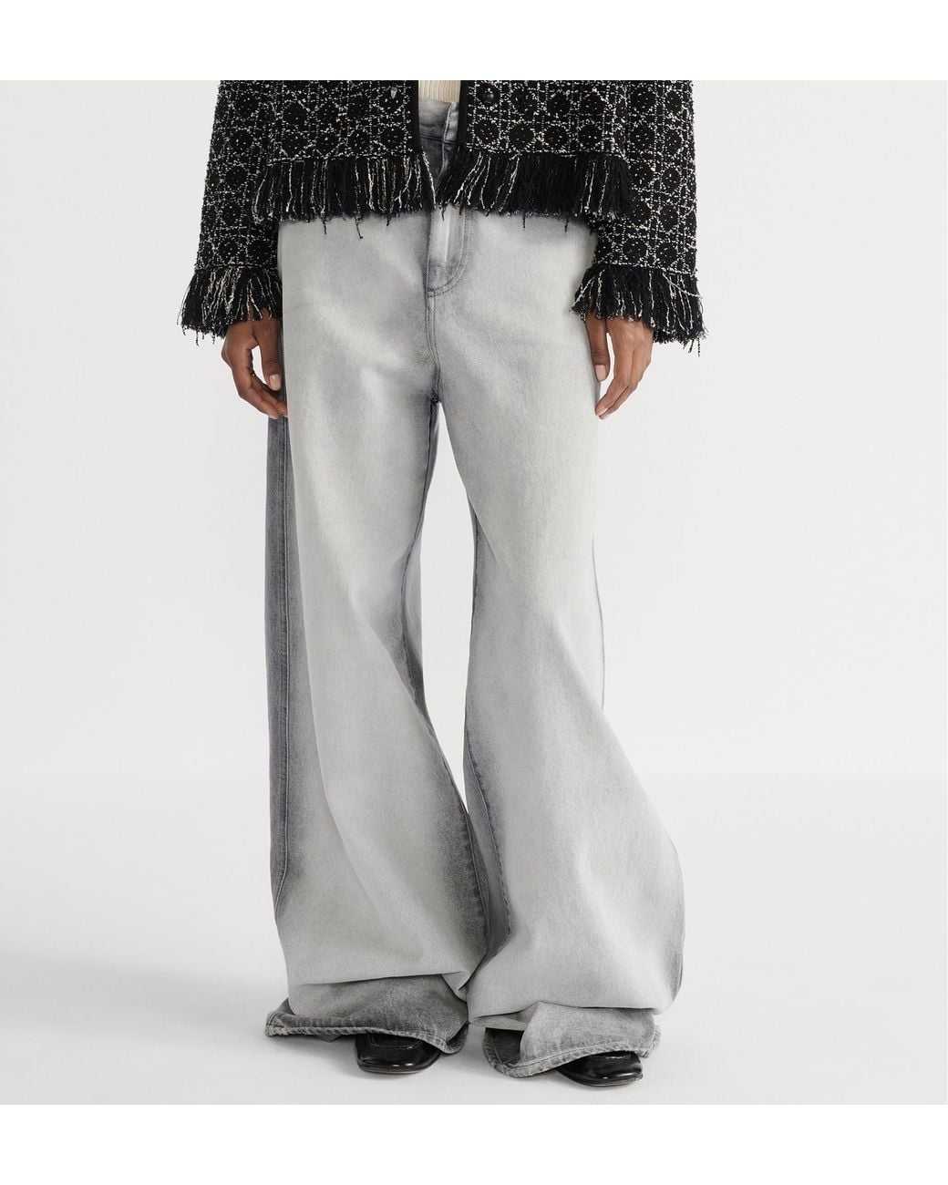 Dior Gray Flared Jeans