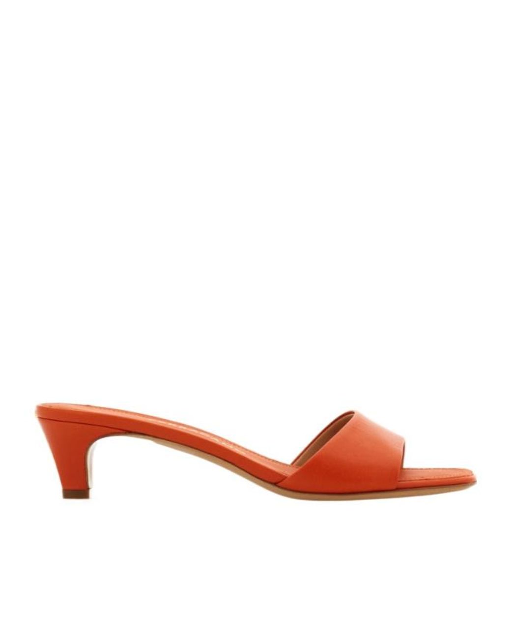 Ferragamo Red Low Heeled Slide