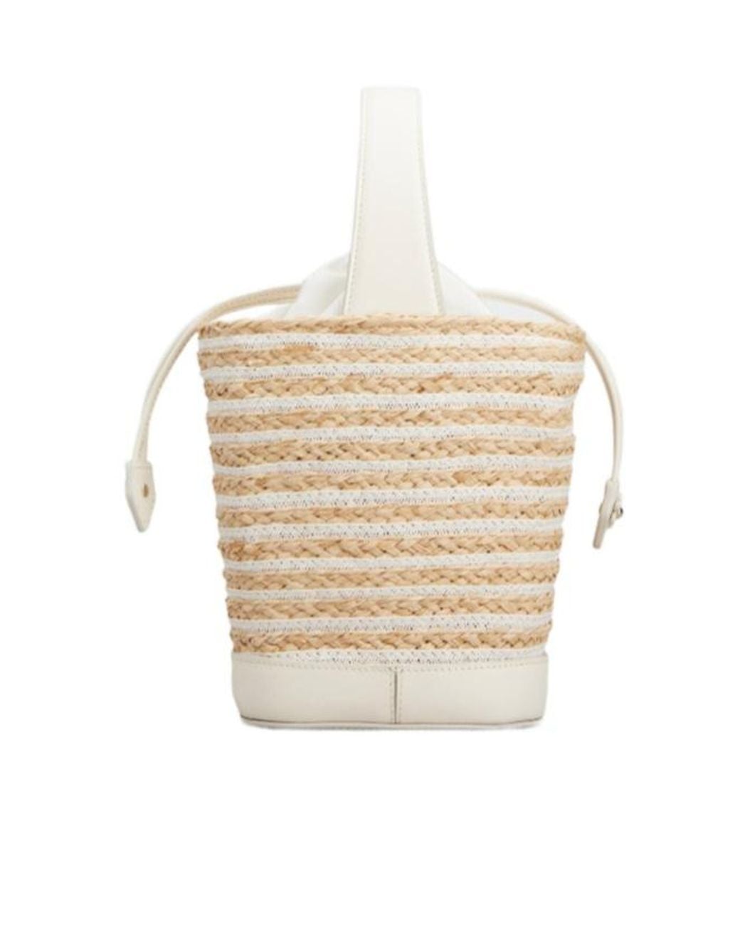 Roger Vivier White Viv Skate Mini Bucket Bag