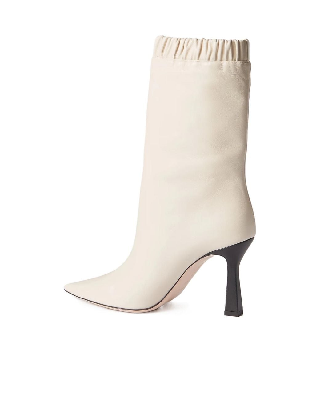 Wandler White Lina Leather Ankle Boots