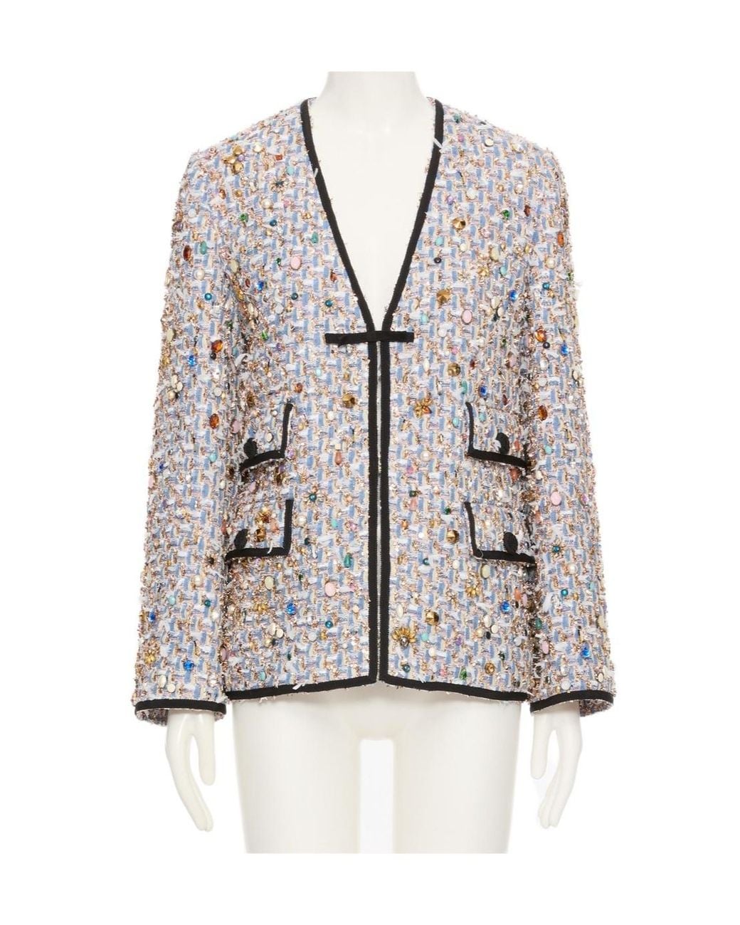 Valentino Gray Long Sleeve Casual Jacket