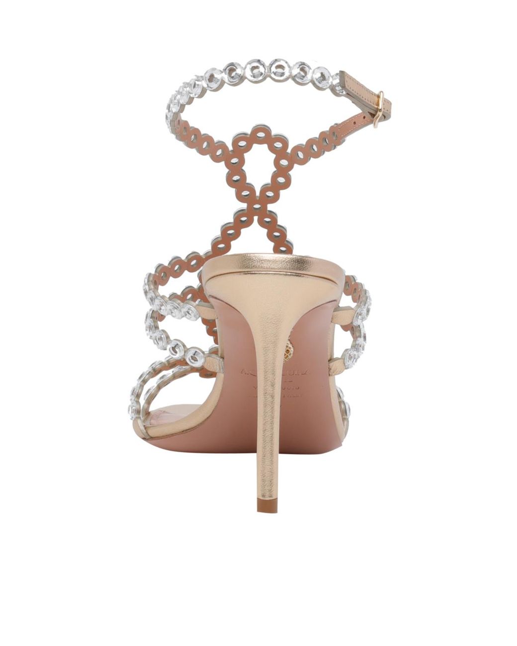 Aquazzura Metallic Buckled Sandals