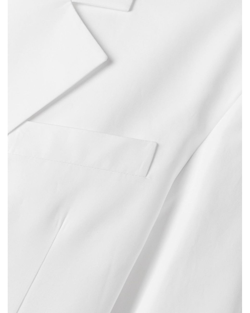 Valentino White Double-Breasted Long-Sleeved Jacket
