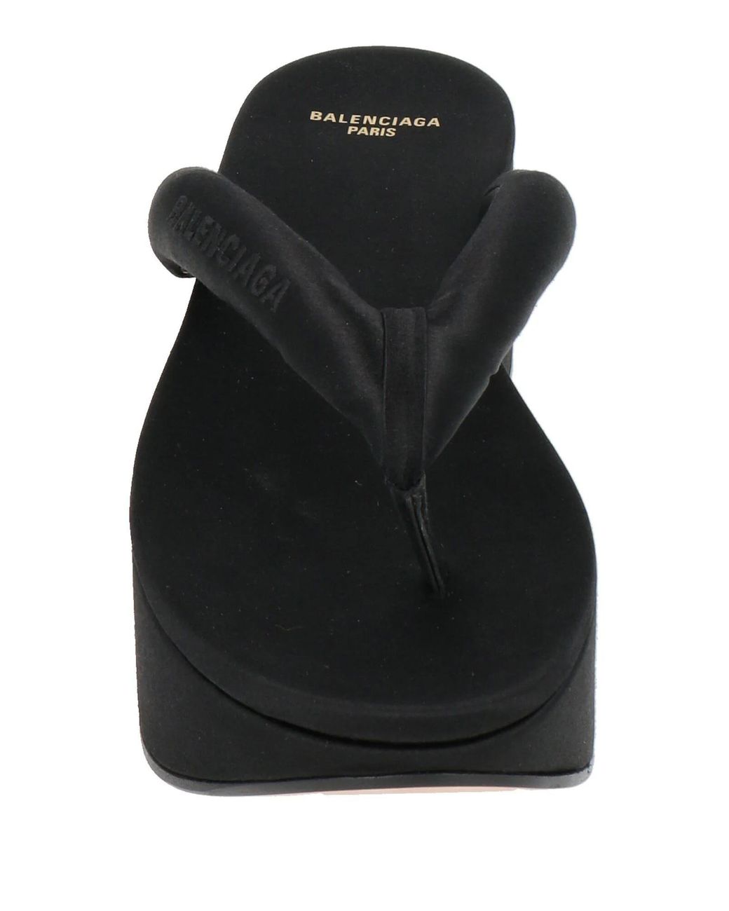 Balenciaga Black Flip Flops