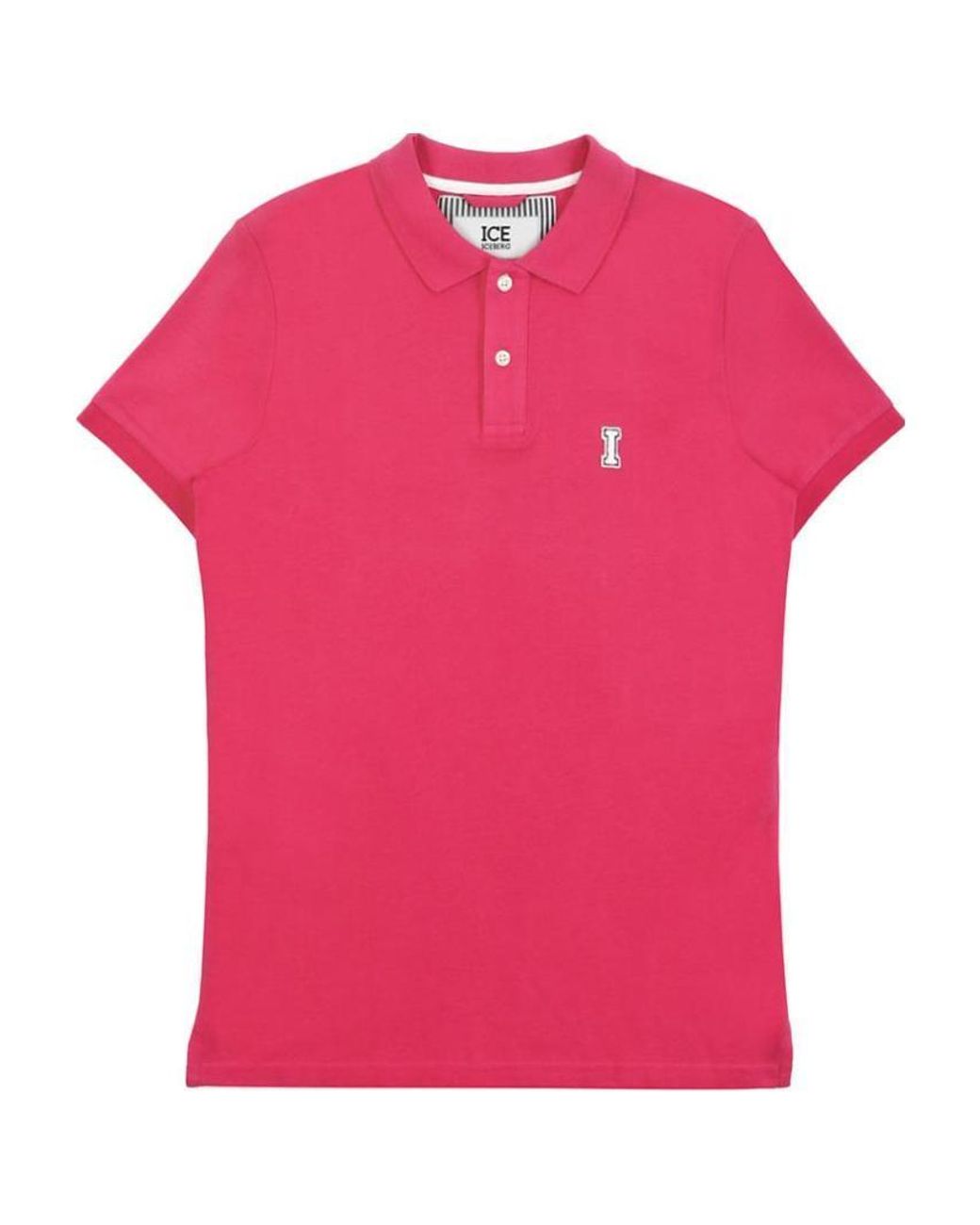 Iceberg Pink Logo Polo Shirt for men