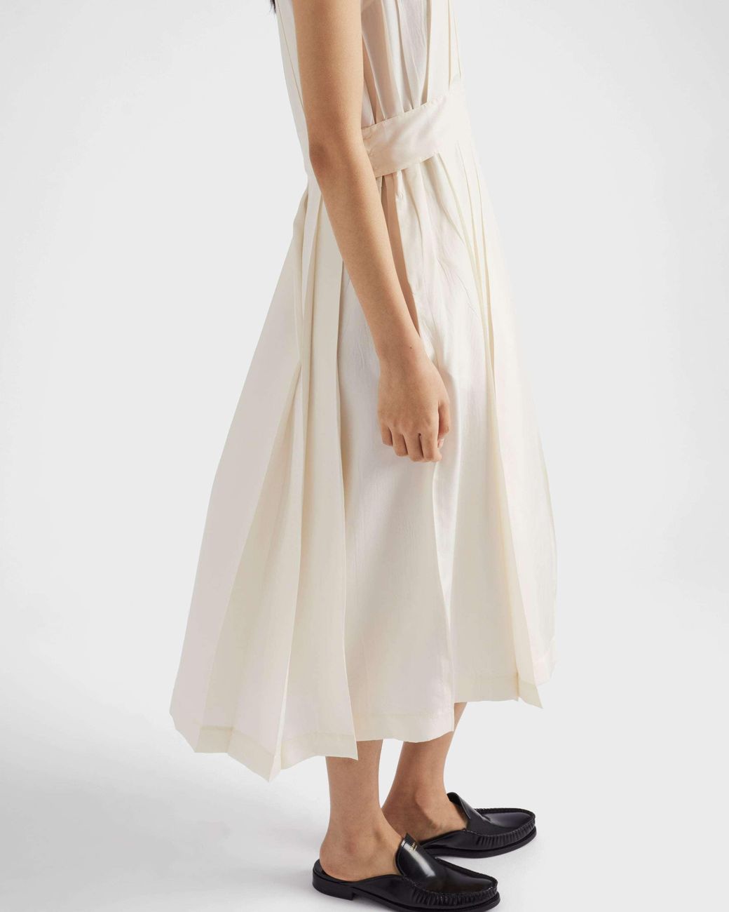 Prada White Pongé Silk Dress