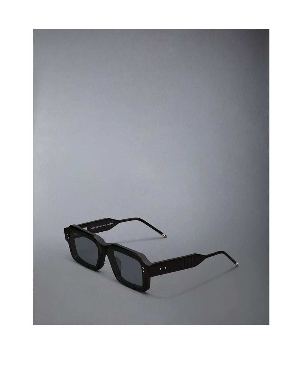 Thom Browne Black Eyewear Rectangle Frame Sunglasses