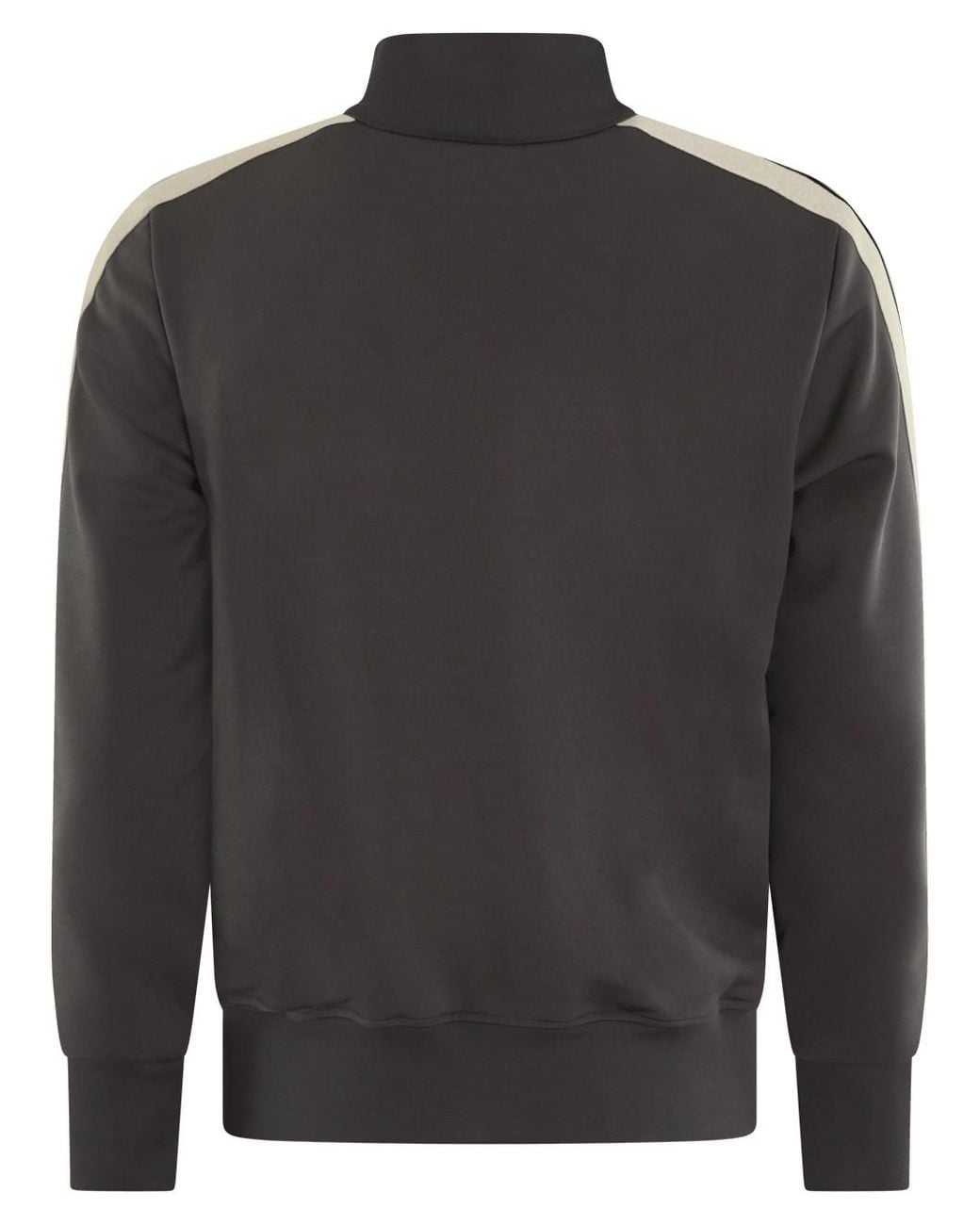Palm Angels Gray Logo Printed Zipped Jacket for men
