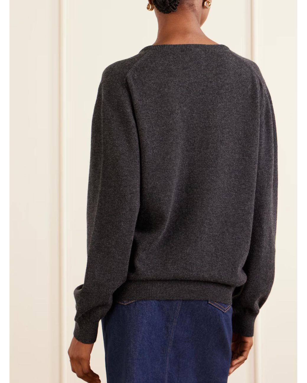 Blazé Milano Blue Highland Embroidered Wool And Cashmere Blend Sweater