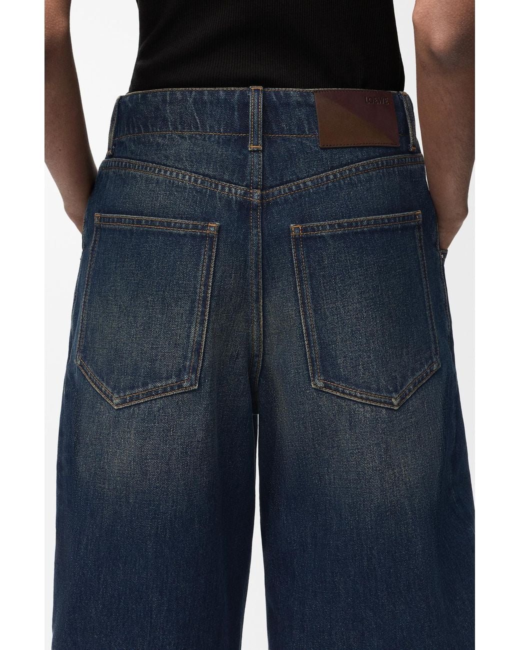 Loewe Blue Barrel-Leg Jeans
