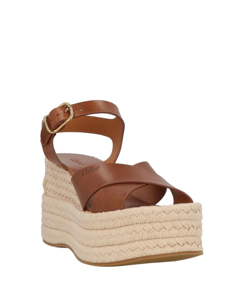 Chloé Brown Espadrilles Leather