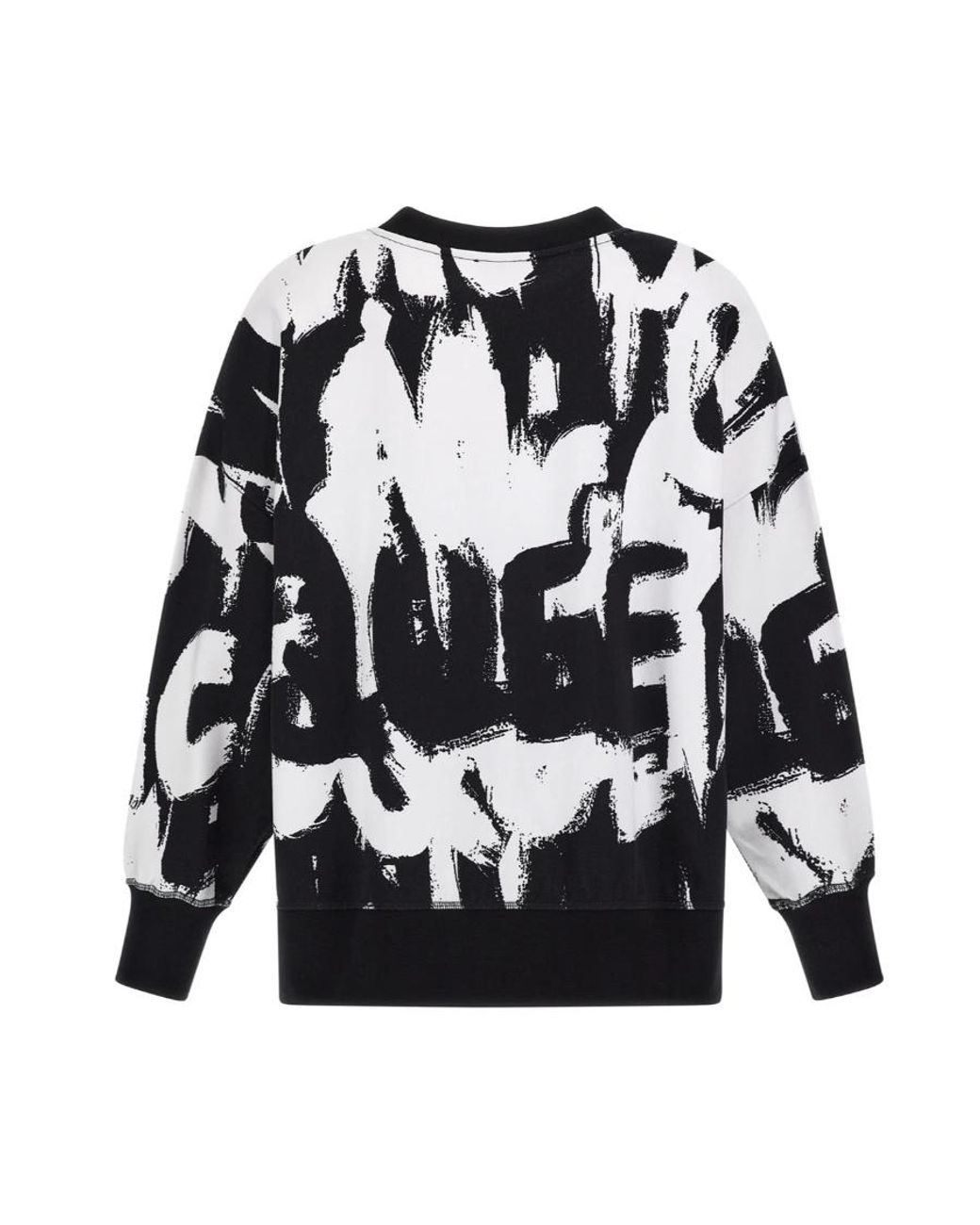 McQueen Black Graffiti Pint Sweatshirt
