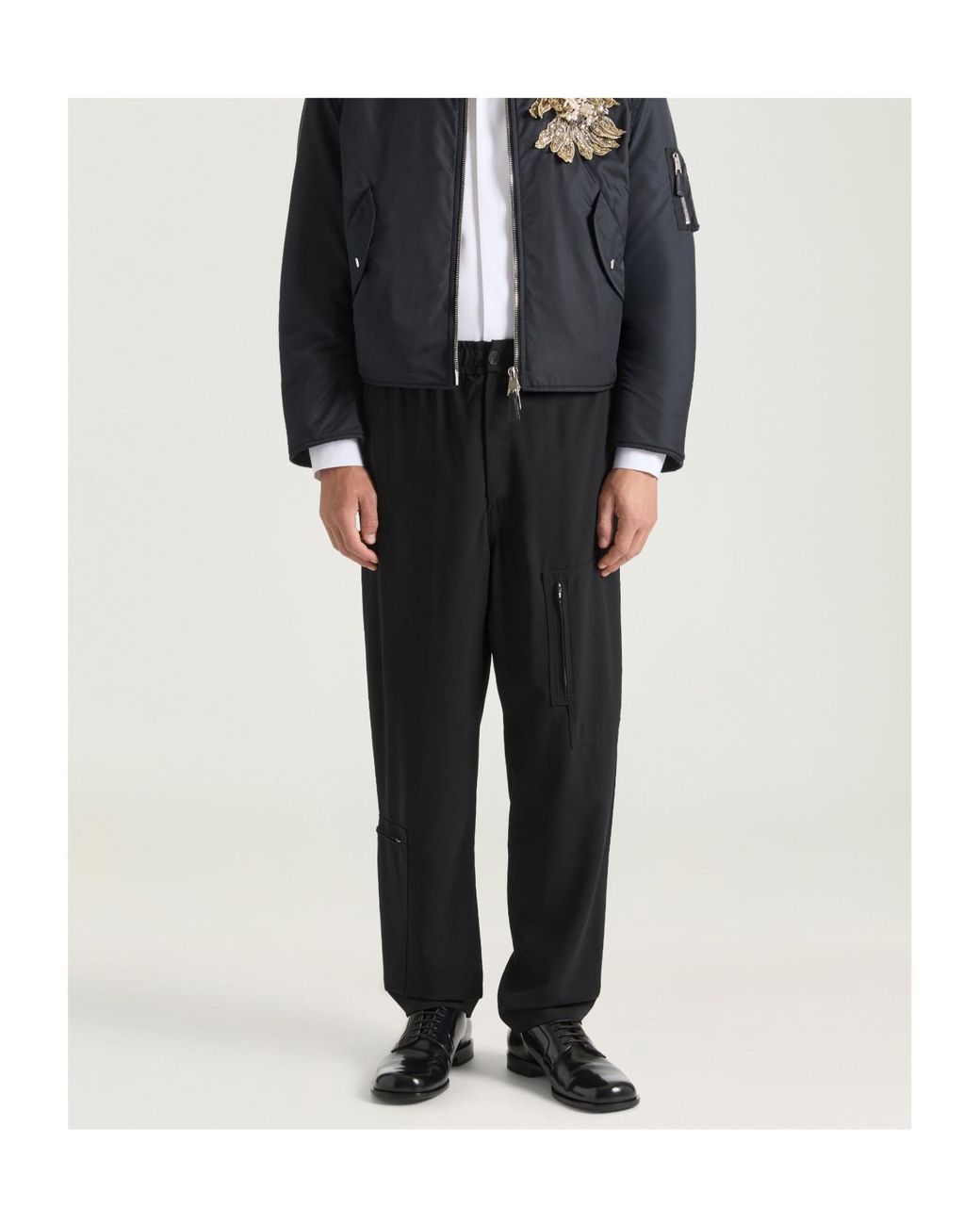 Givenchy Black Zip Detailed Pants for men