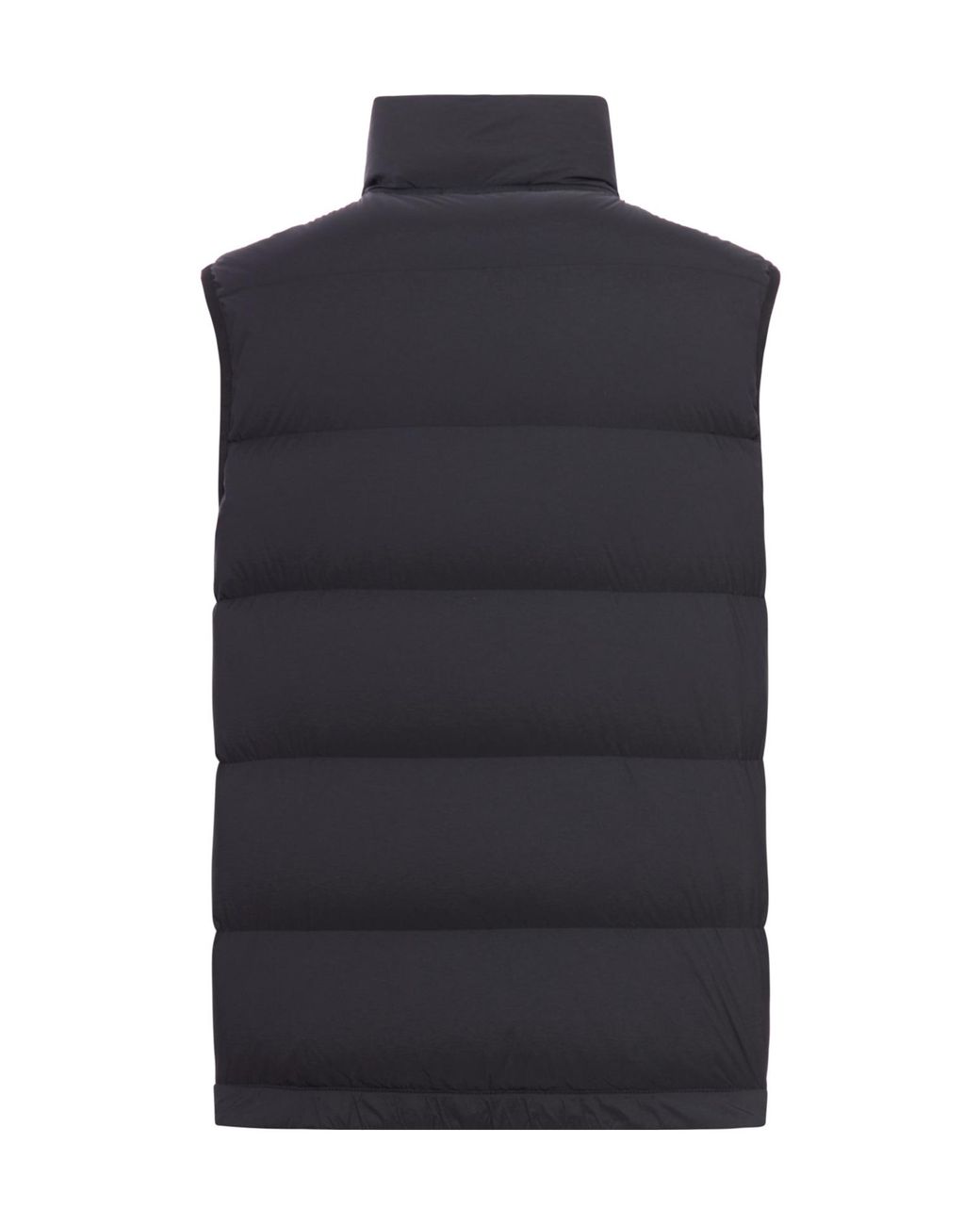 Stone Island Blue Logo Patch Zip-Up Vest for men