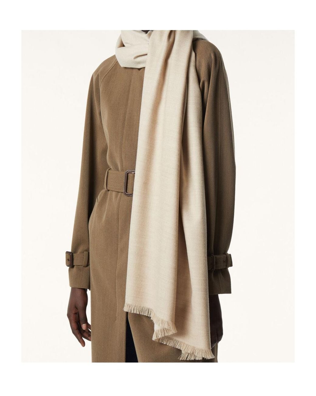 Loro Piana Natural Royal Lightness Two-Tone Stole