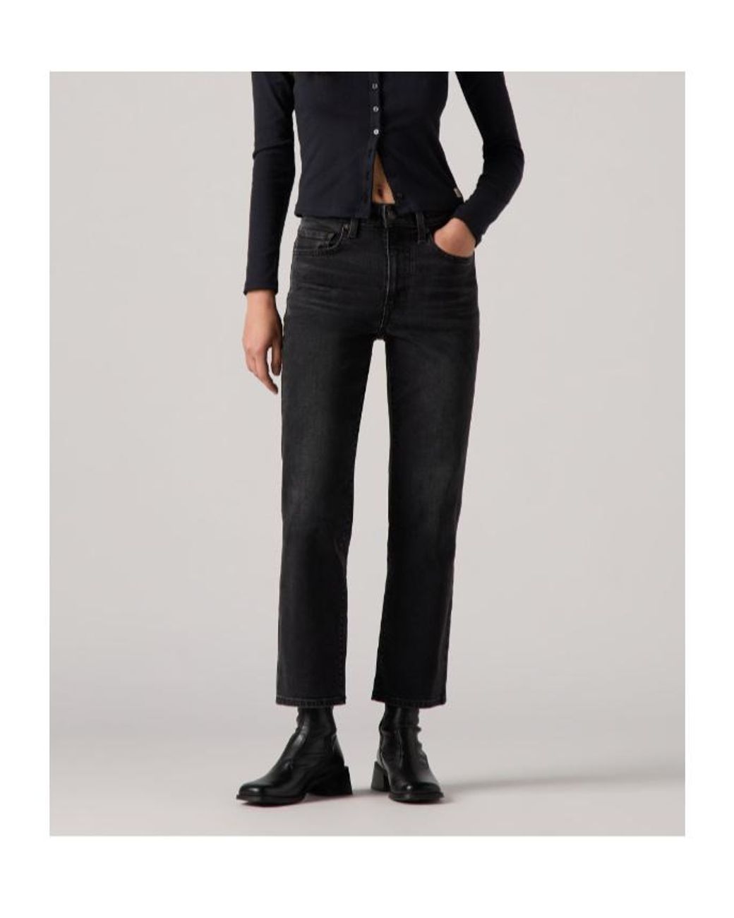 Levi's Blue 725 Kick Boot Bootcut Jeans