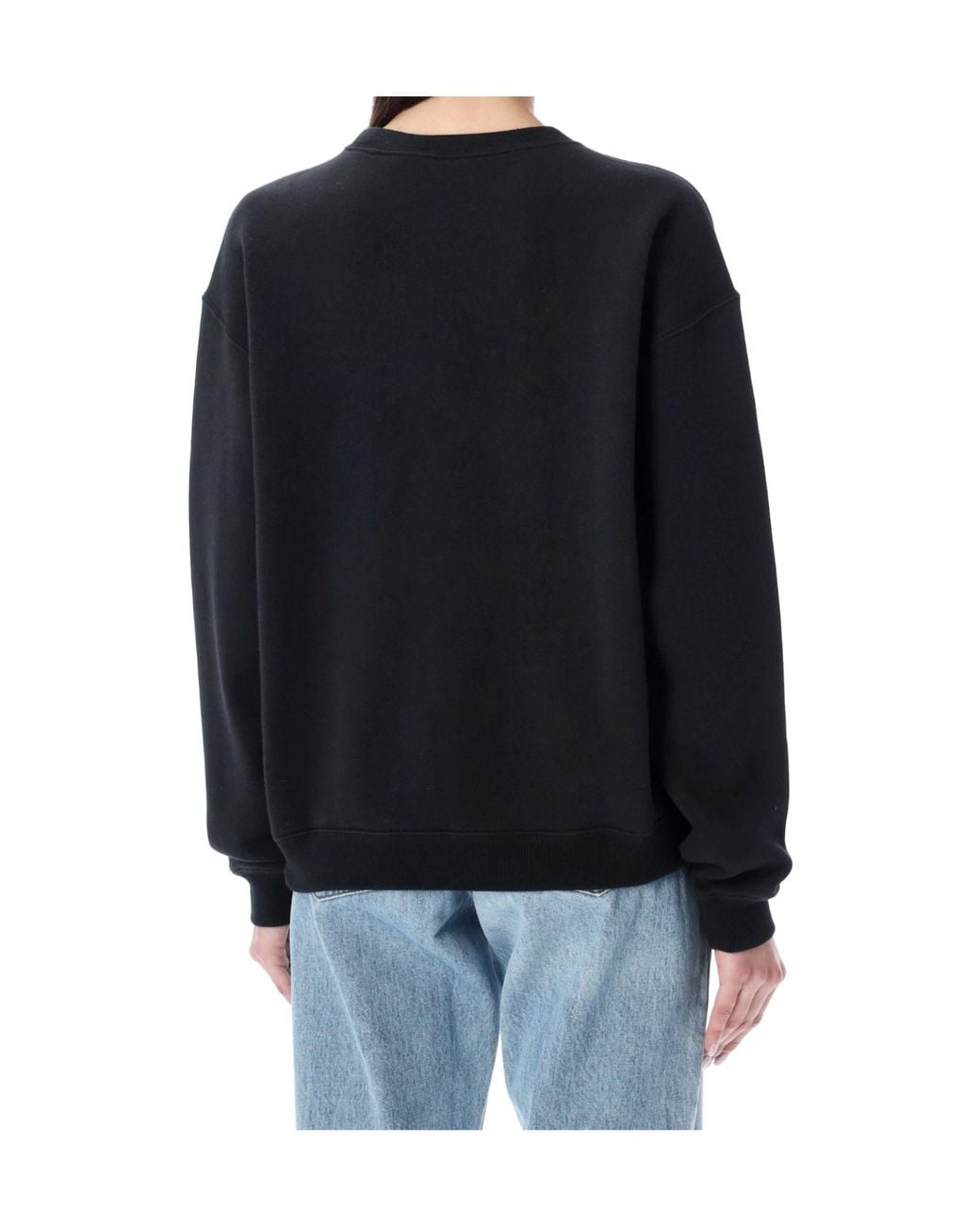 Ralph Lauren Blue Polo Logo Embroidered Crewneck Sweatshirt