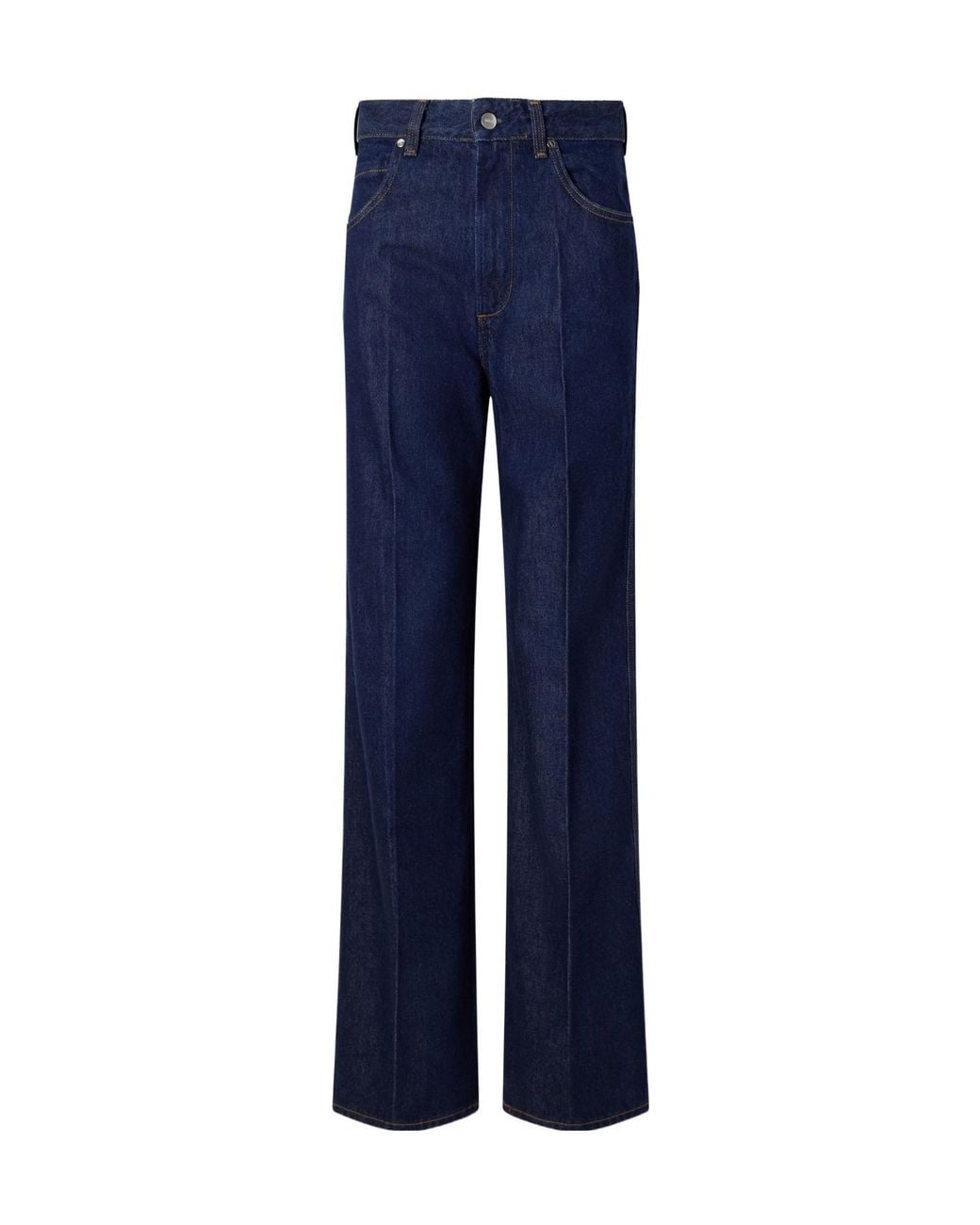 Agolde Blue Straight-Leg Jeans