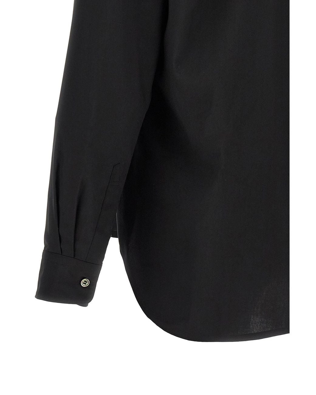 Comme des Garçons Black Long-Sleeved Shirt for men