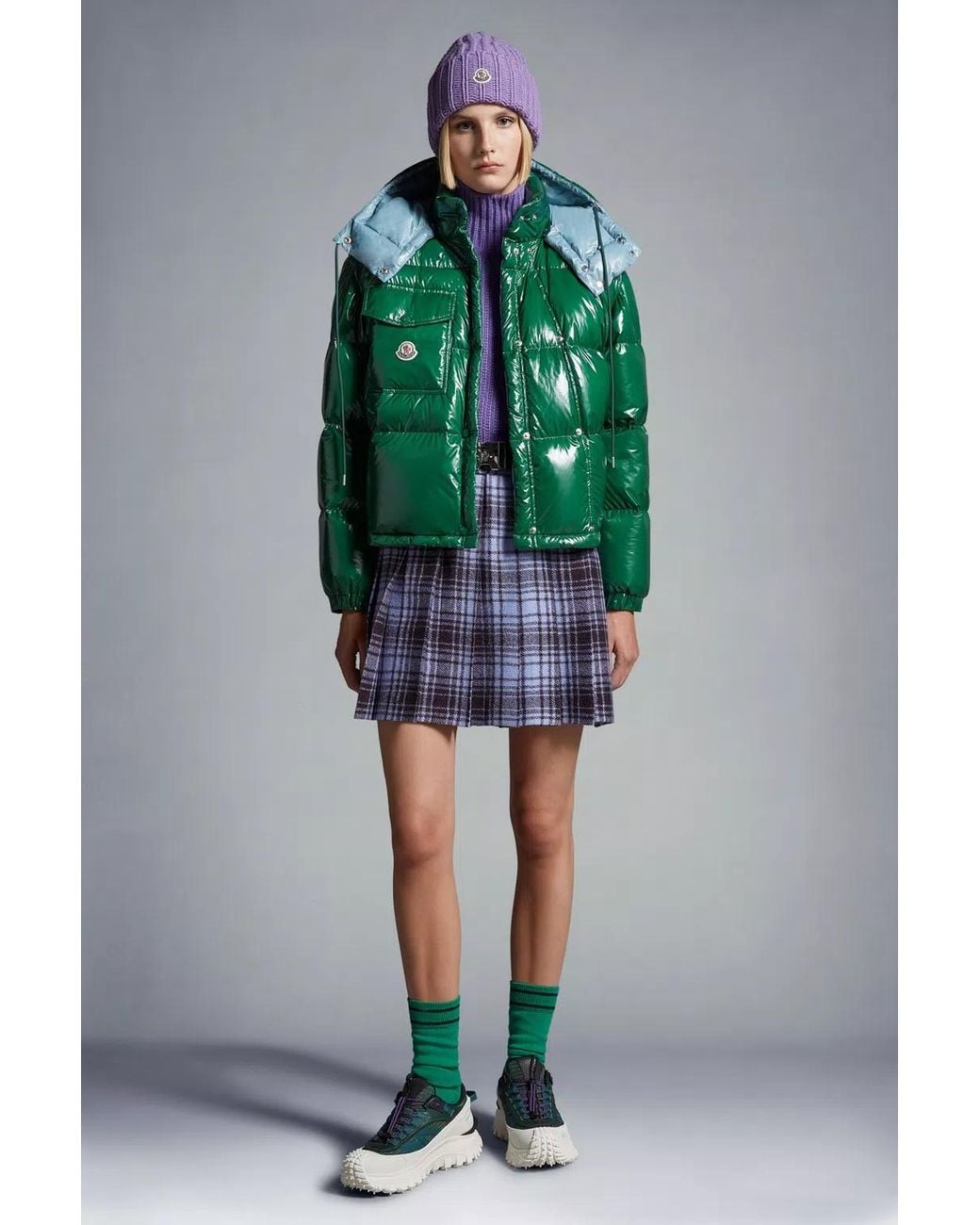 Moncler Green Karakorum Short Down Jacket