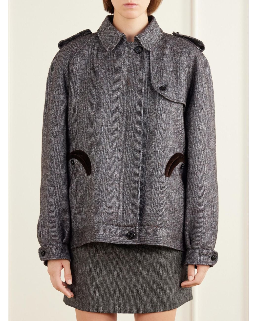 Blazé Milano Gray Minimalwool Jacket