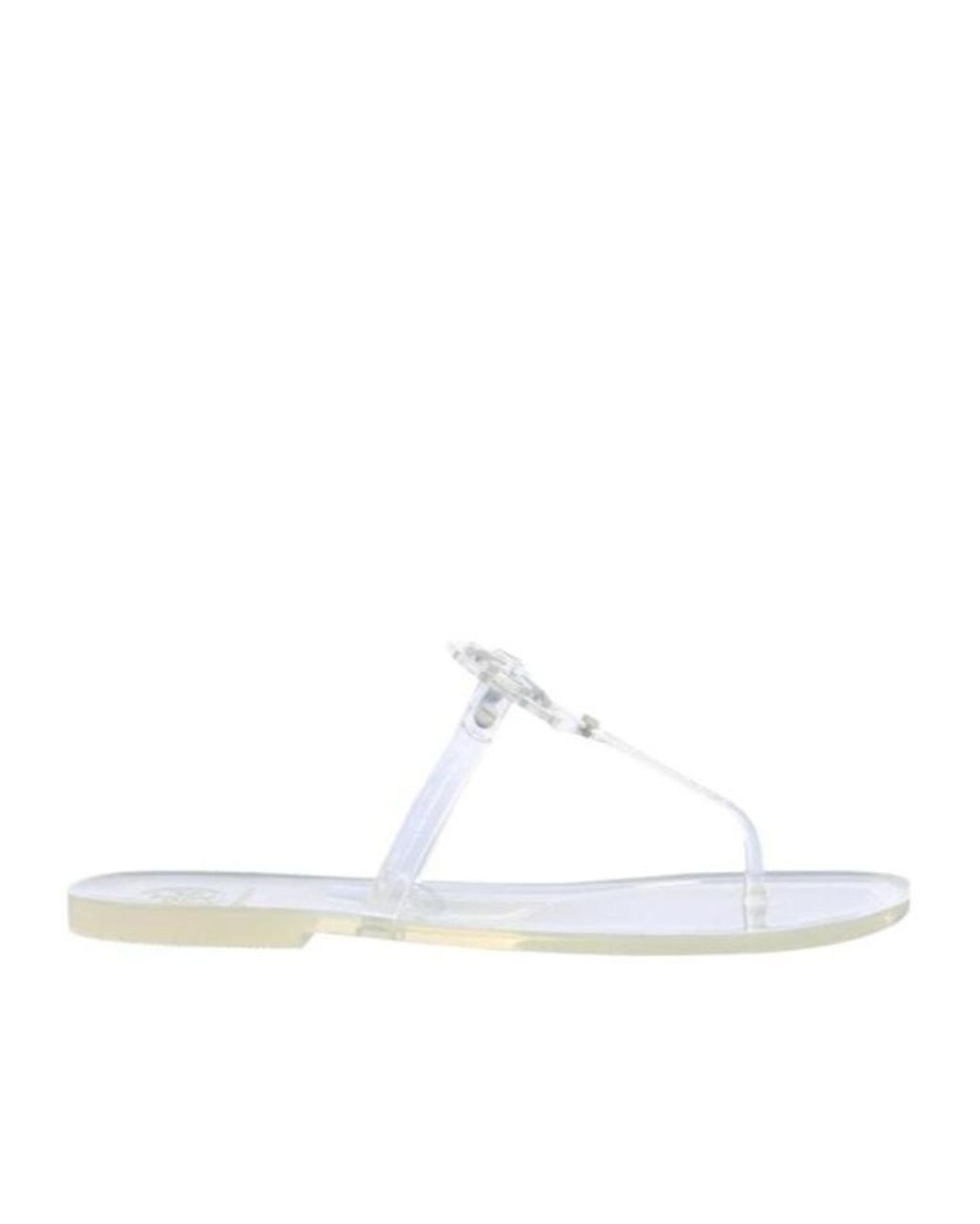 Tory Burch White Mini Miller Jelly Sandals