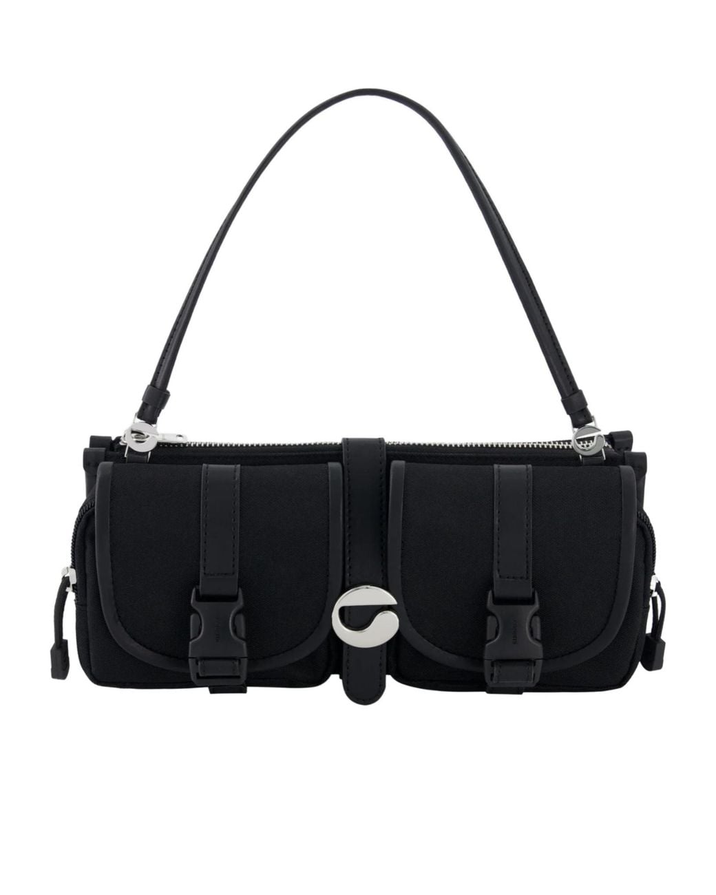 Coperni Black Cargo Baguette Bag