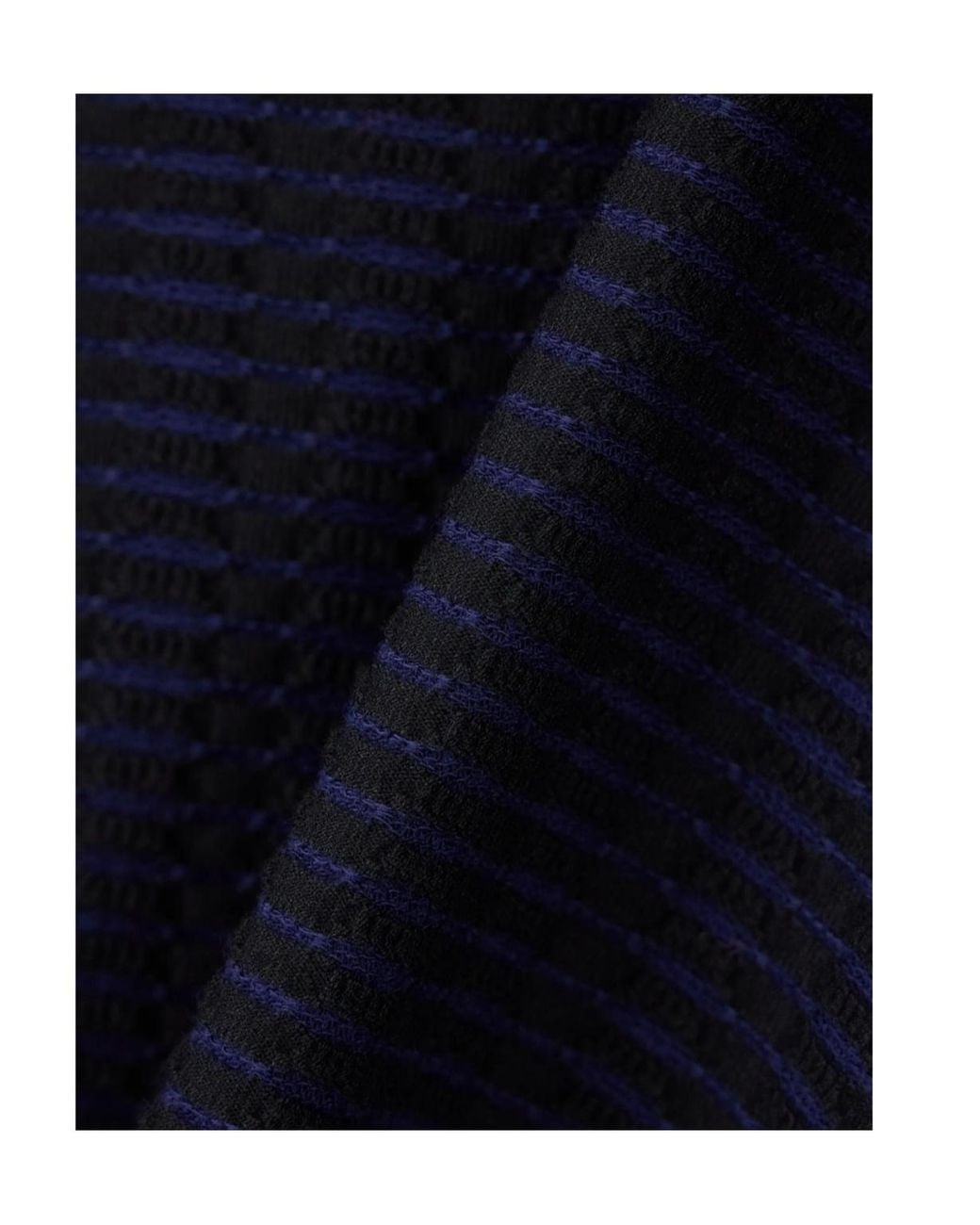 Emporio Armani Blue Horizontal-Stripe Sweater