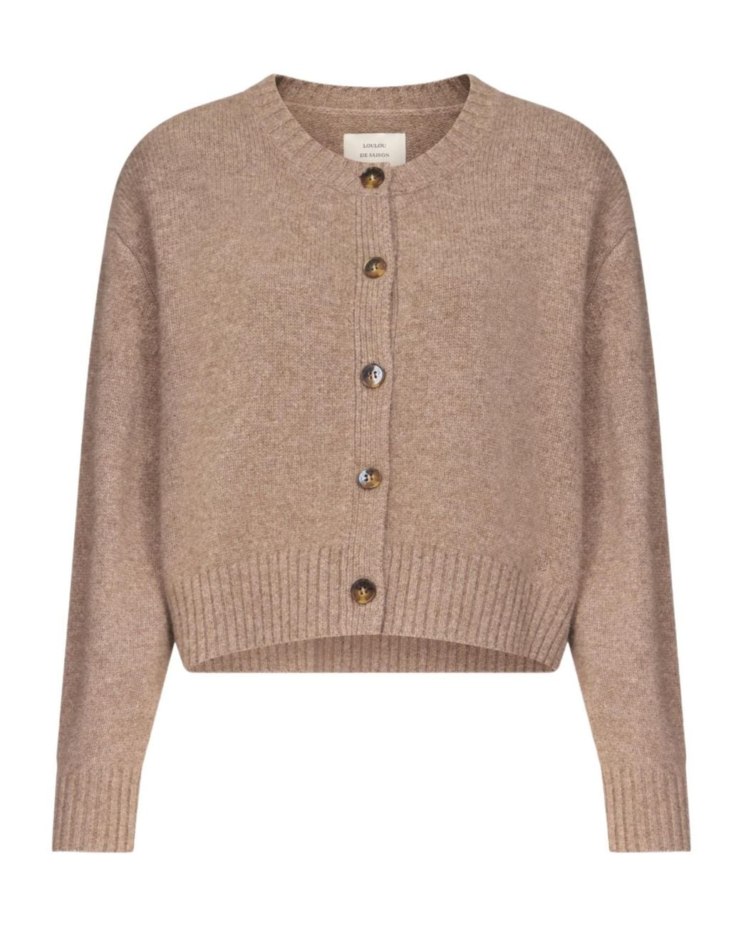 Loulou de Saison Brown Front Button Cardigan