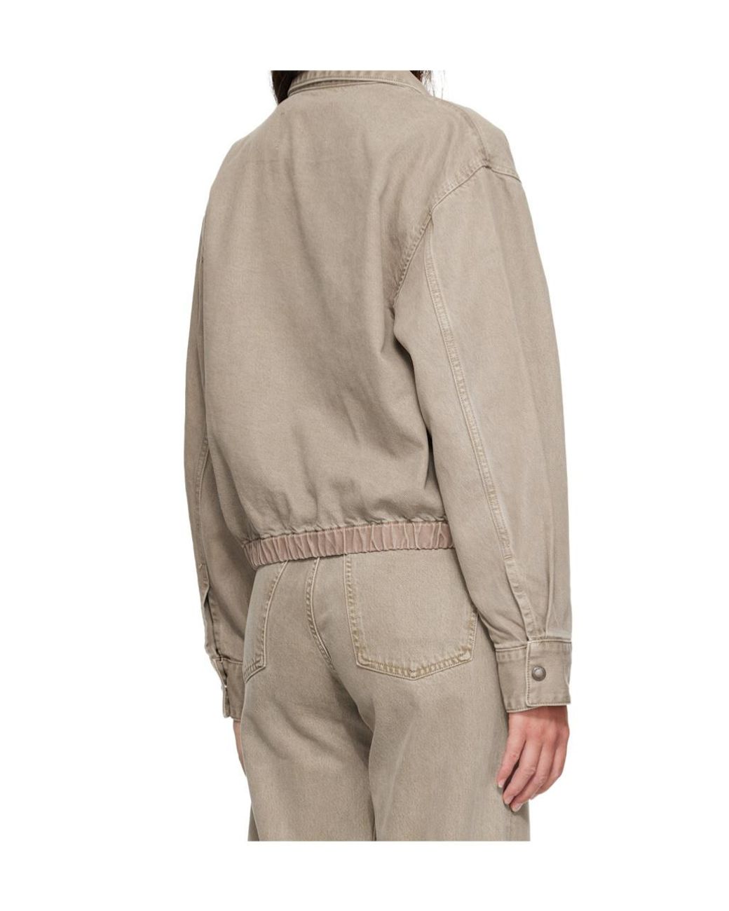 Agolde Brown Long-Sleeve Casual Jacket